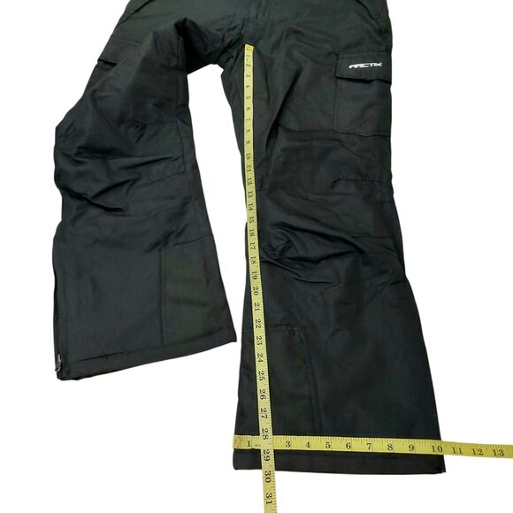Arctix Ski Snow Cargo Pants Mens Medium Black Insulated Ankle Zip Snowboarding - Picture 12 of 12